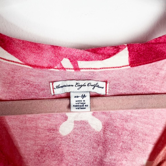 Bundle women's tank tops 2 Daytrip American Eagle Size S/XS pink blue watercolor - Picture 3 of 4